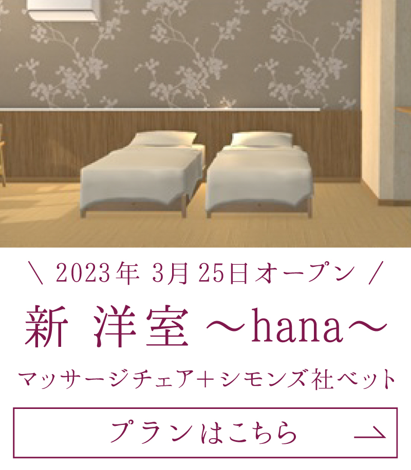 2023年3月25日オープン 新 洋室〜hana〜